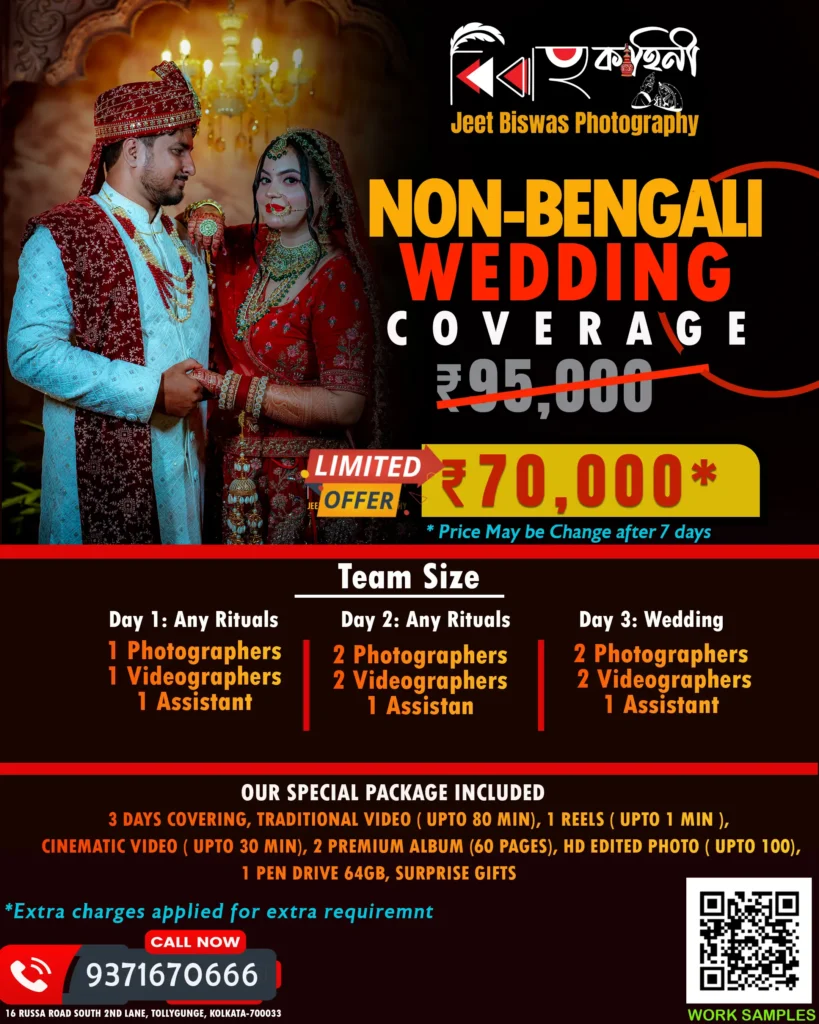 wedding photographers in kolkata with price