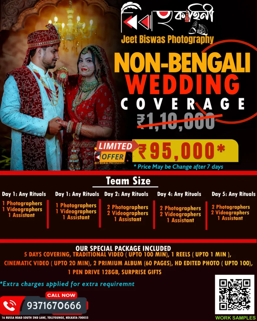 wedding photographers in kolkata with price