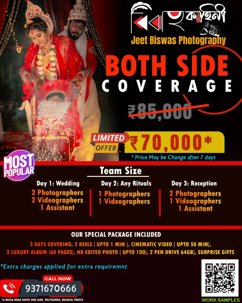 wedding photographers in kolkata with price