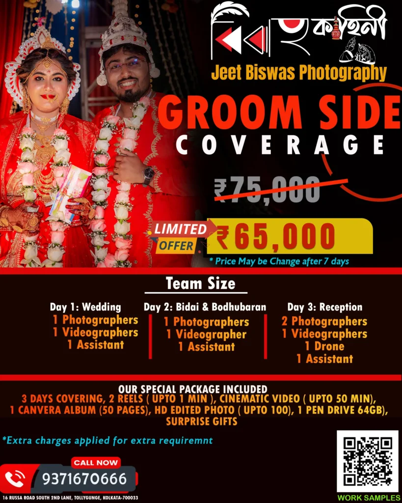 wedding photographers in kolkata with price